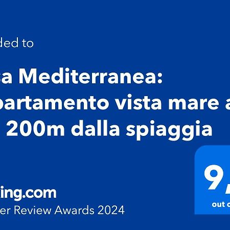 Casa Mediterranea: Appartamento Vista Mare A Soli 200M Dalla Spiaggia Sperlonga Kültér fotó